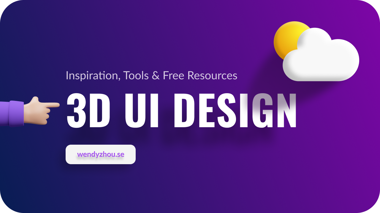 Read more about the article 3D UI Design – Inspiration, Tools & Free Resources