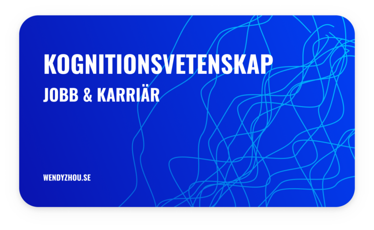 Kognitionsvetenskap jobb karriär och lön