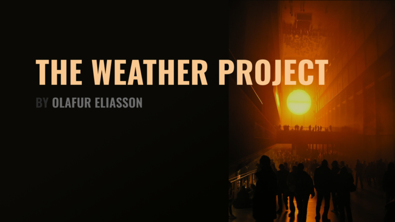 The weather project by Olafur Eliasson