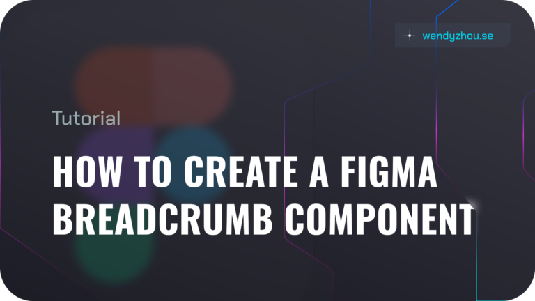 How to create a figma breadcrumb component