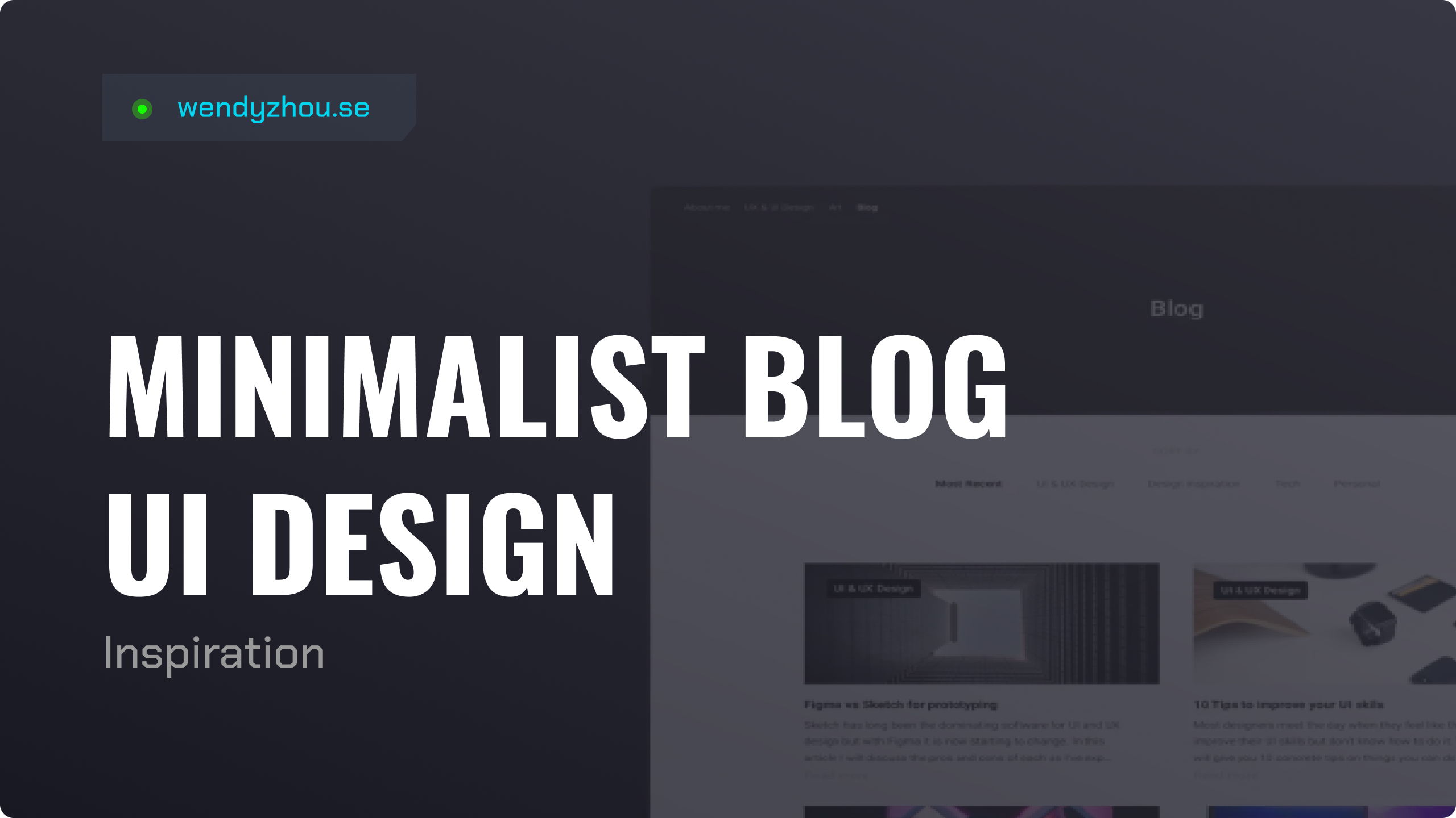Read more about the article Minimalist Blog UI Design Inspiration