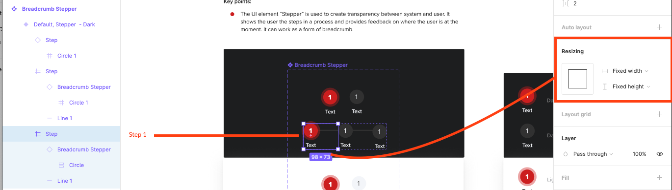 How to Create a Figma Breadcrumb Component (Stepper) – Wendy Zhou