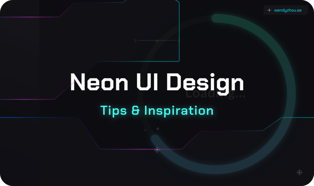 Read more about the article Neon UI Design – Inspiration & tips