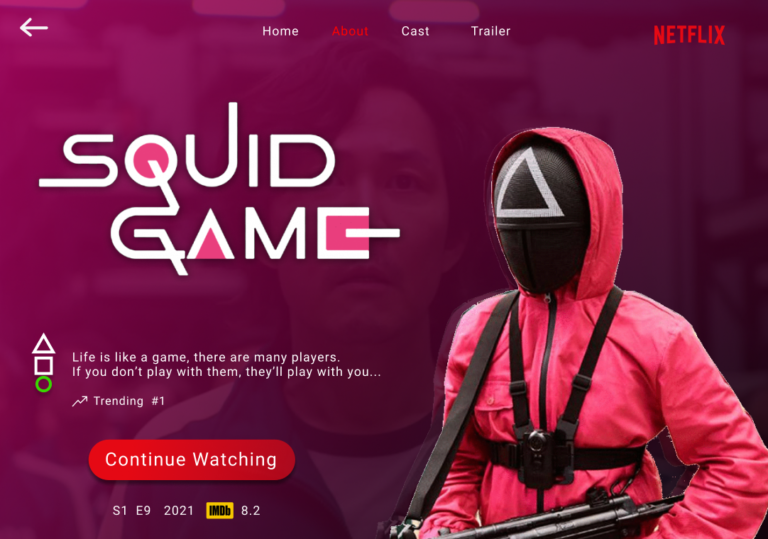 Figma Community Squid Game UI Webdesign Inspiration