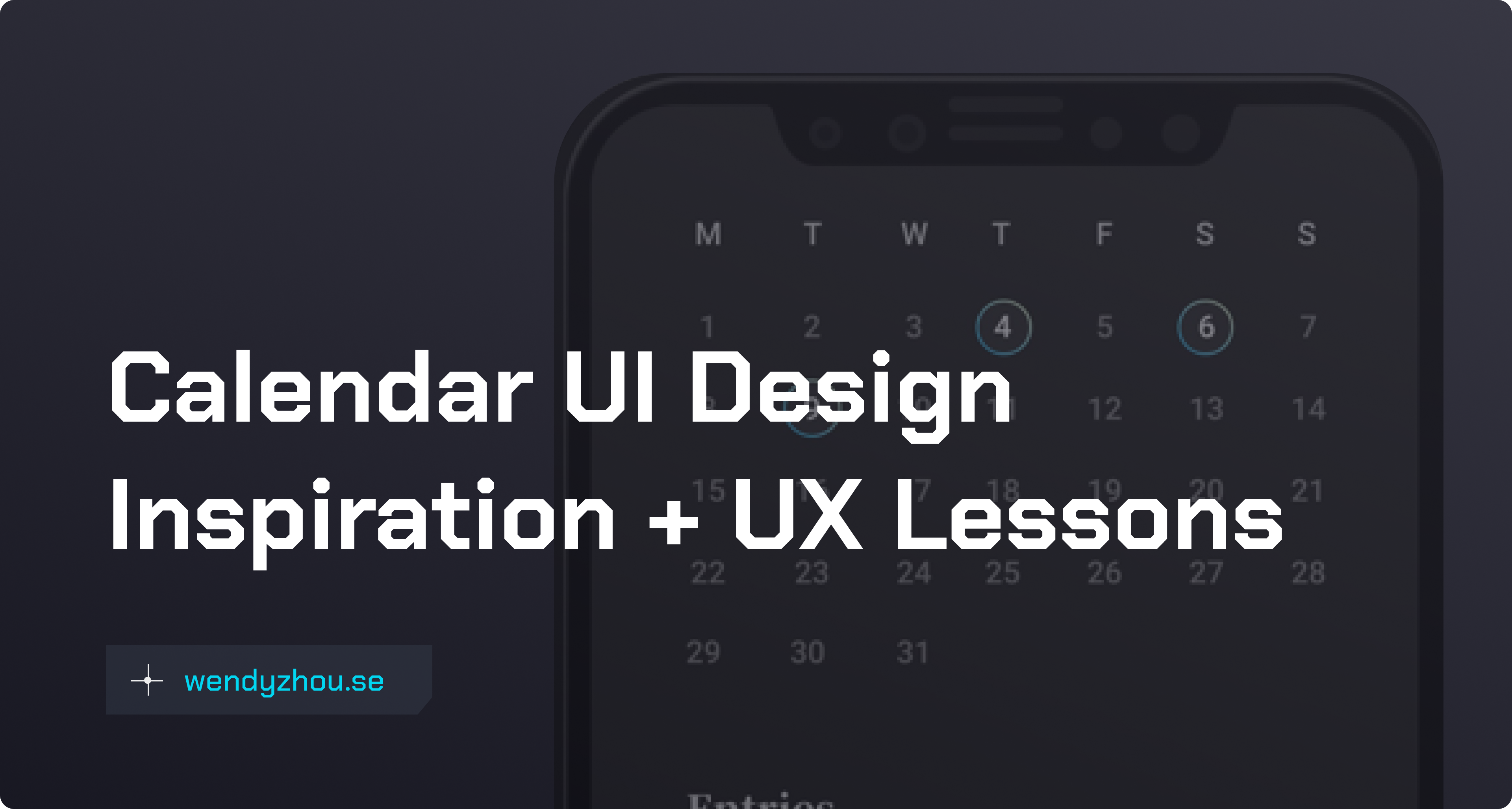 Calendar UI Design Component Inspiration