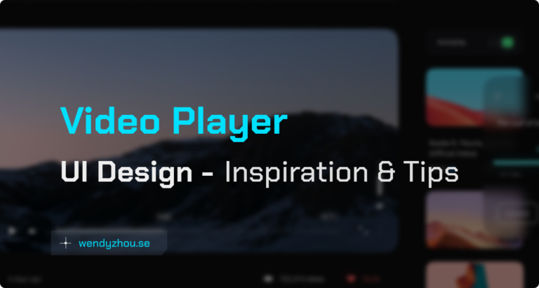 Video Player UI Design Inspiration